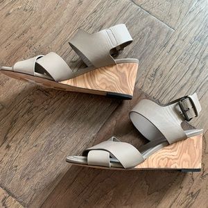 Vince wood heel sandal